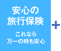 安心の旅行保険　これなら万一の時も安心